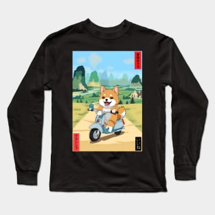 Shiba Inu Joyride Long Sleeve T-Shirt